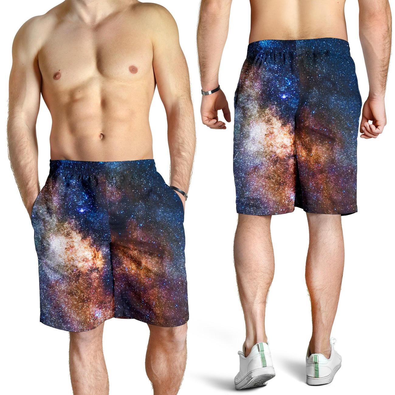 Celestial Milky way Galaxy Mens Shorts-JTAMIGO.COM