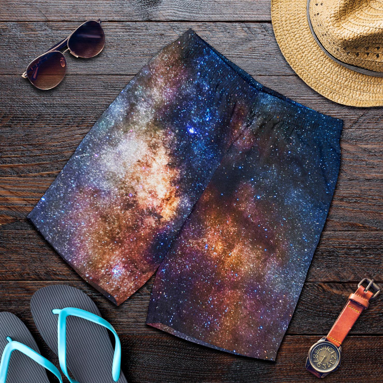 Celestial Milky way Galaxy Mens Shorts-JTAMIGO.COM