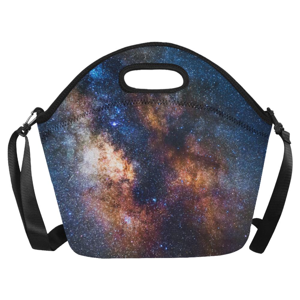 Celestial Milky way Galaxy Neoprene Lunch Bag (Model 1669)(Large)-JTAMIGO.COM