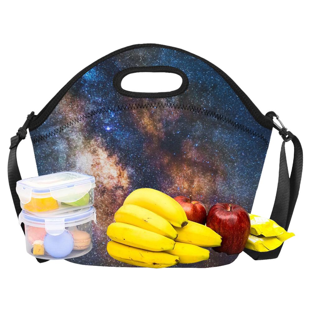 Celestial Milky way Galaxy Neoprene Lunch Bag (Model 1669)(Large)-JTAMIGO.COM