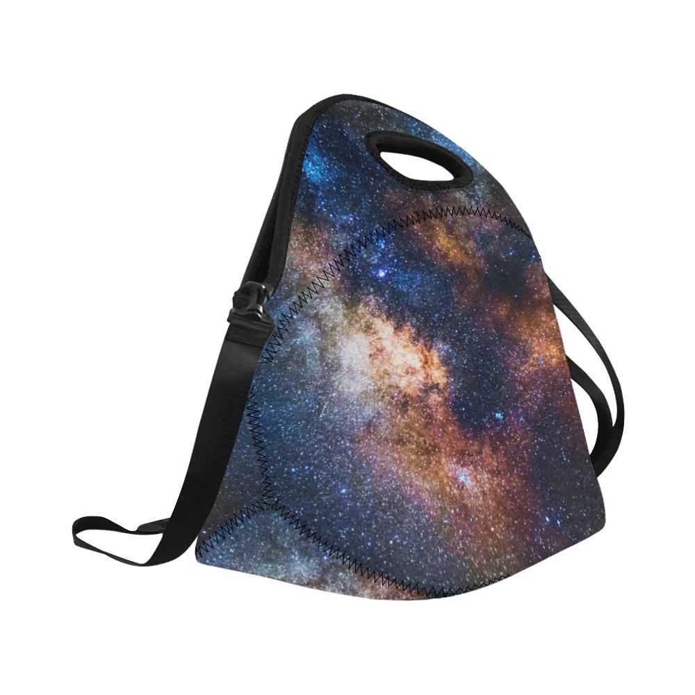 Celestial Milky way Galaxy Neoprene Lunch Bag (Model 1669)(Large)-JTAMIGO.COM