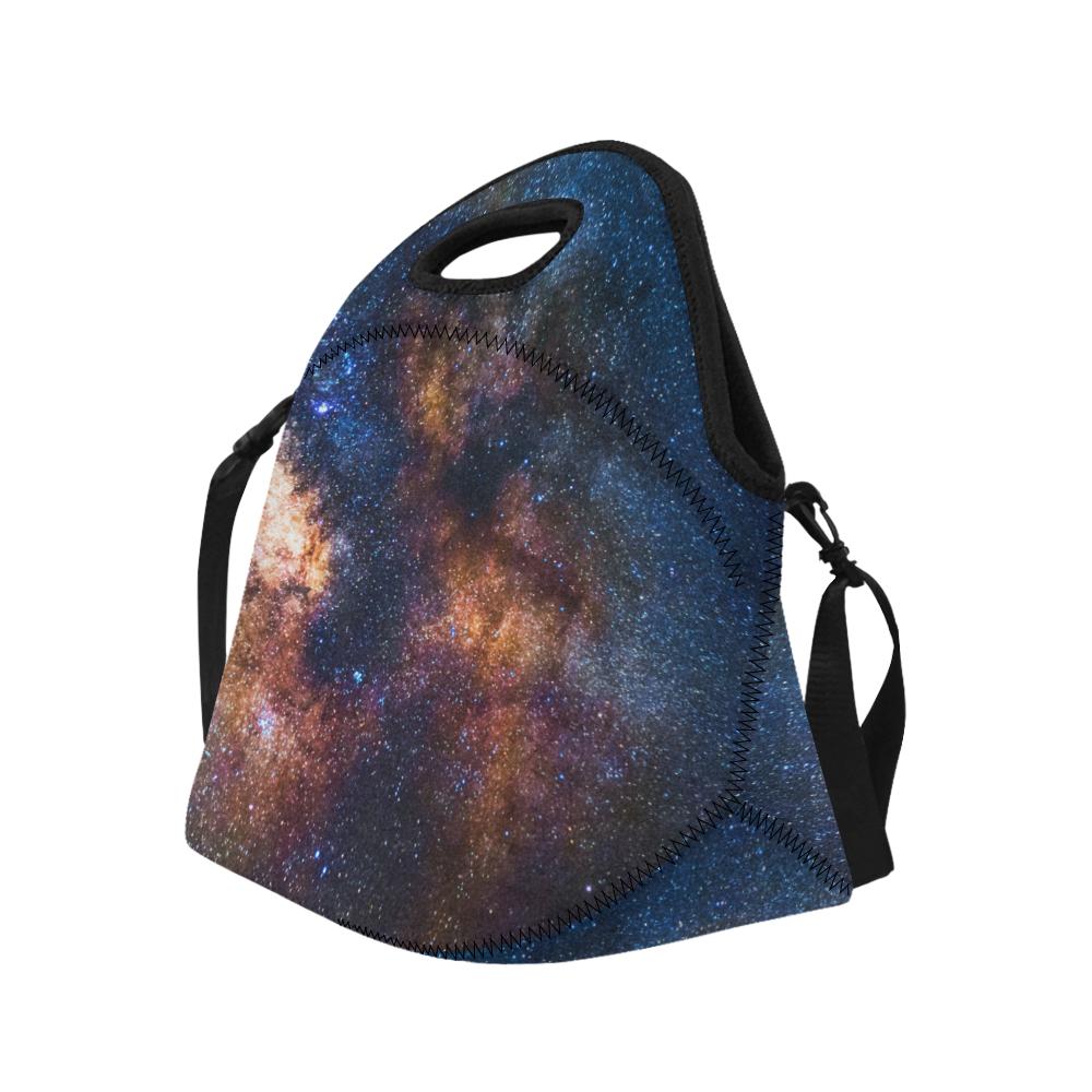 Celestial Milky way Galaxy Neoprene Lunch Bag (Model 1669)(Large)-JTAMIGO.COM