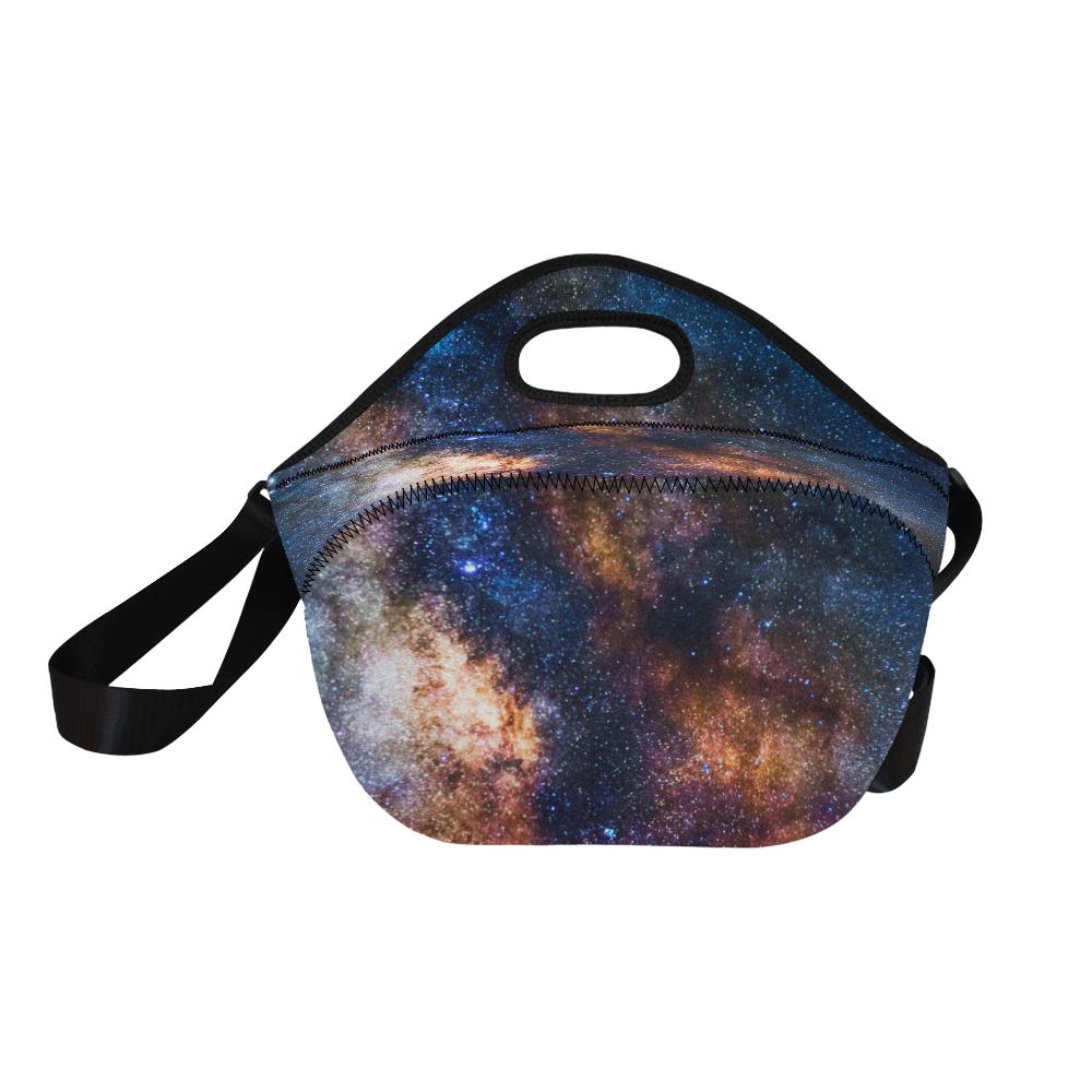 Celestial Milky way Galaxy Neoprene Lunch Bag (Model 1669)(Large)-JTAMIGO.COM