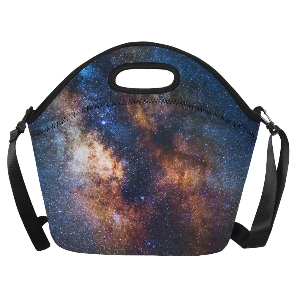 Celestial Milky way Galaxy Neoprene Lunch Bag (Model 1669)(Large)-JTAMIGO.COM