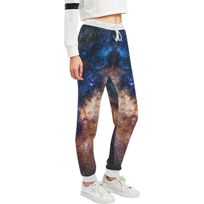 Celestial Milky way Galaxy Unisex Casual Sweatpants (Model L11)-JTAMIGO.COM