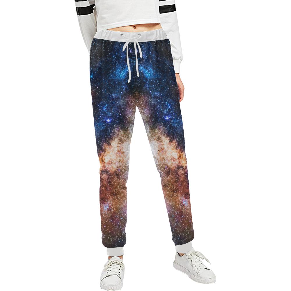 Celestial Milky way Galaxy Unisex Casual Sweatpants (Model L11)-JTAMIGO.COM