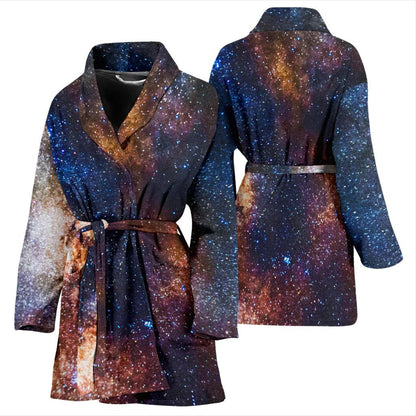 Celestial Milky way Galaxy Women Bath Robe-JTAMIGO.COM