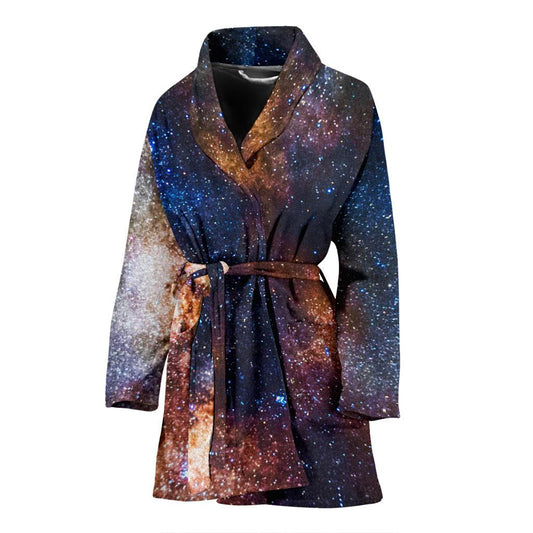 Celestial Milky way Galaxy Women Bath Robe-JTAMIGO.COM