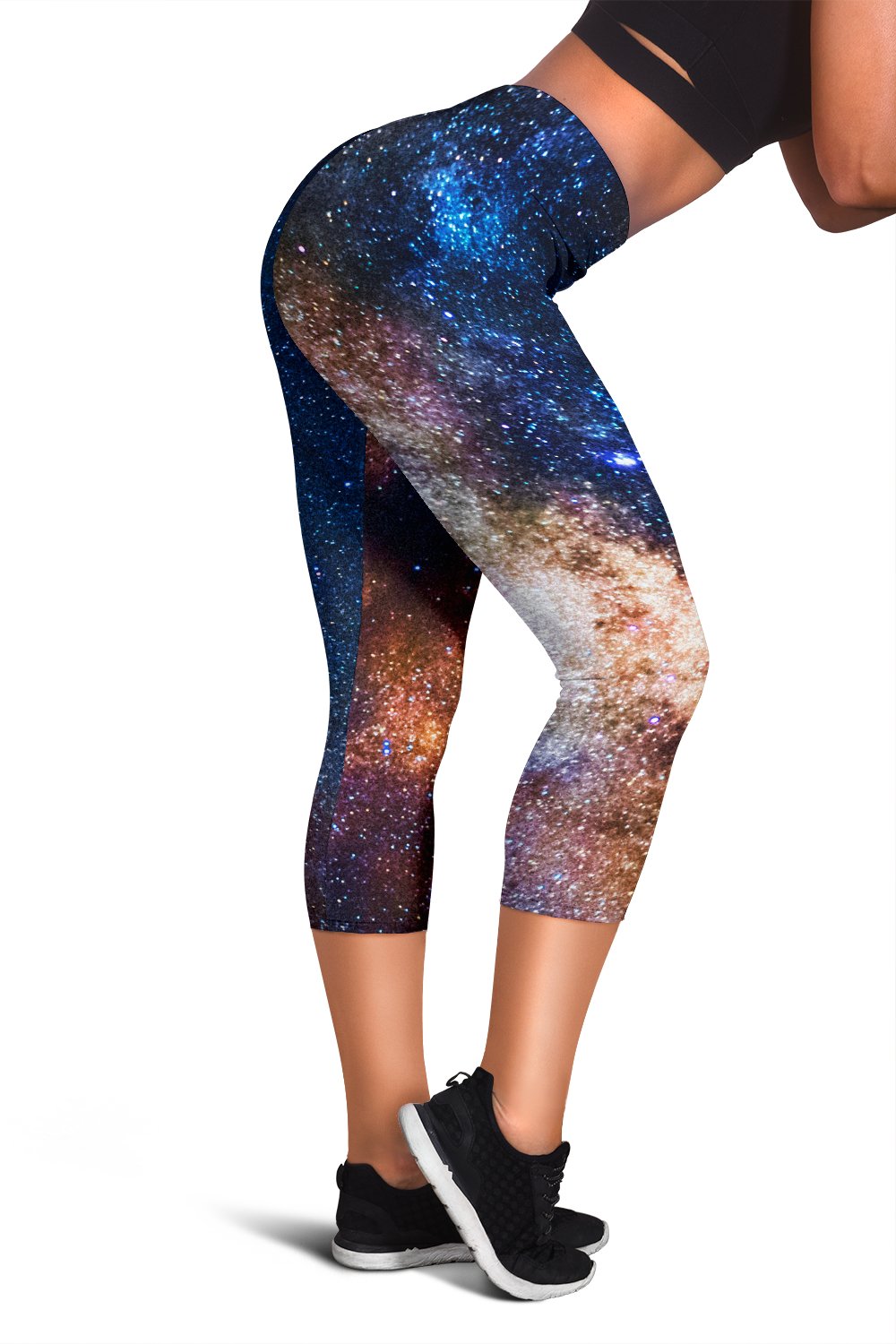 Celestial Milky way Galaxy Women Capris