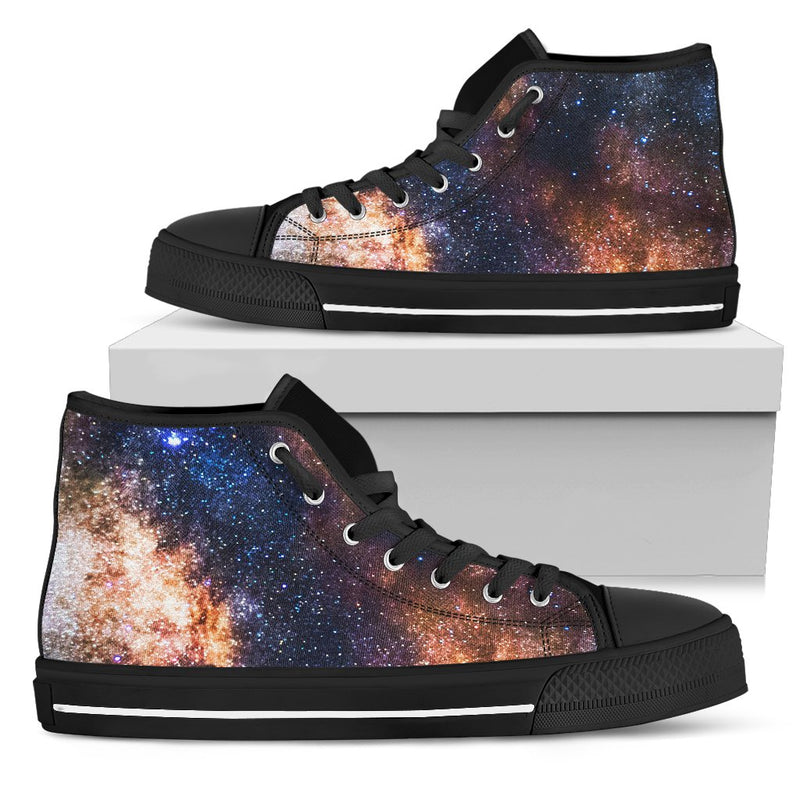 Celestial Milky Way Galaxy Women High Top Shoes