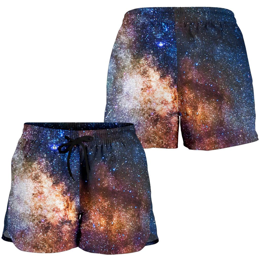 Celestial Milky way Galaxy Women Shorts-JTAMIGO.COM