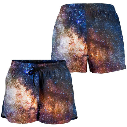 Celestial Milky way Galaxy Women Shorts-JTAMIGO.COM
