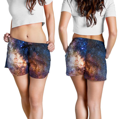 Celestial Milky way Galaxy Women Shorts-JTAMIGO.COM