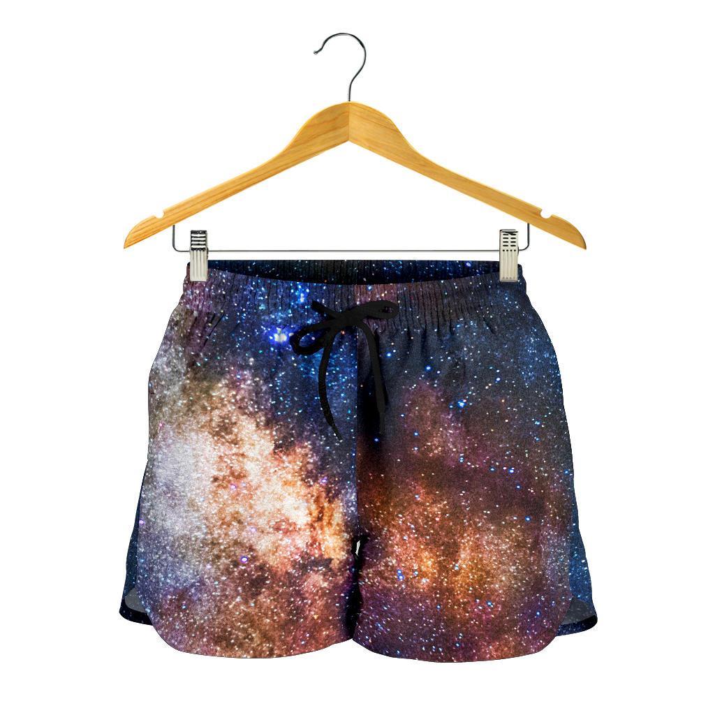 Celestial Milky way Galaxy Women Shorts-JTAMIGO.COM