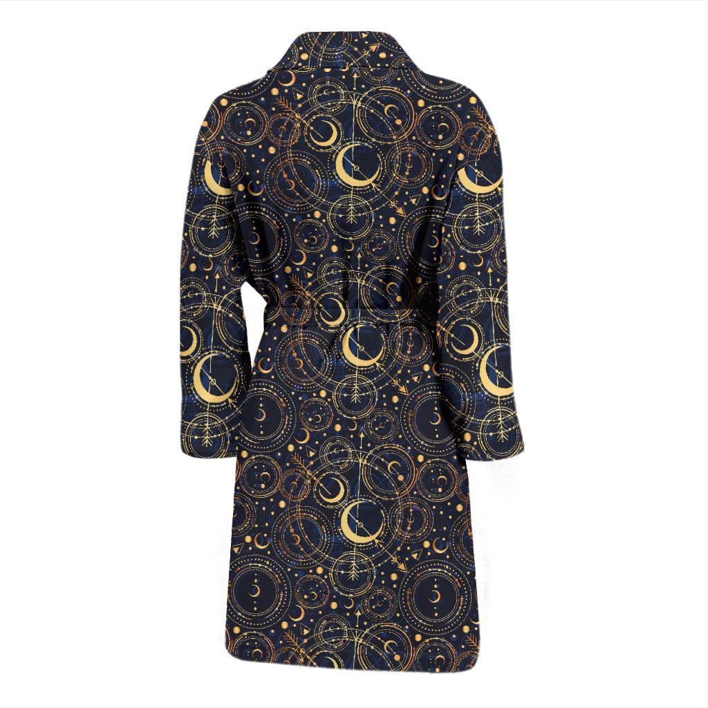 Celestial Pattern Print Design 04 Men Bathrobe-JORJUNE.COM
