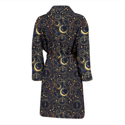 Celestial Pattern Print Design 04 Men Bathrobe-JORJUNE.COM