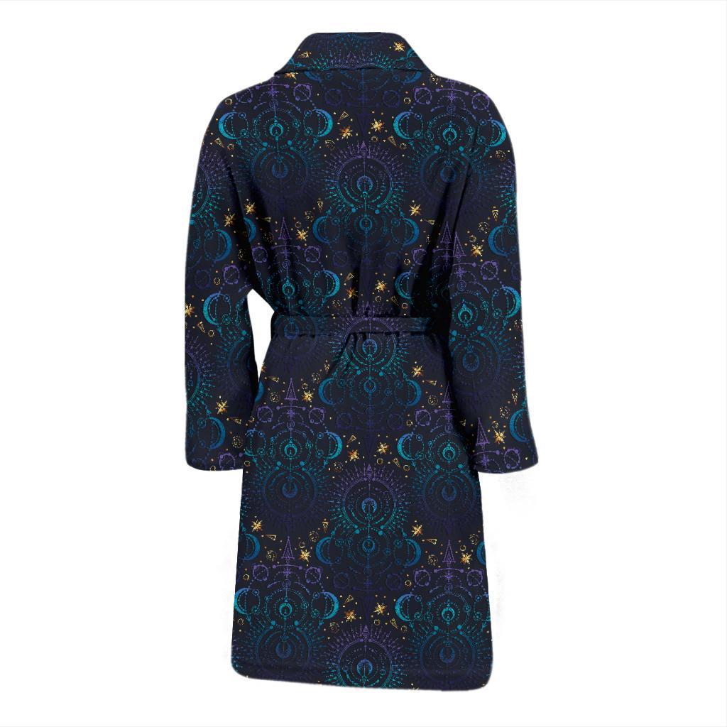 Celestial Pattern Print Design 06 Men Bathrobe-JORJUNE.COM
