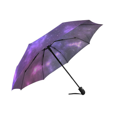 Celestial Purple Blue Galaxy Automatic Foldable Umbrella