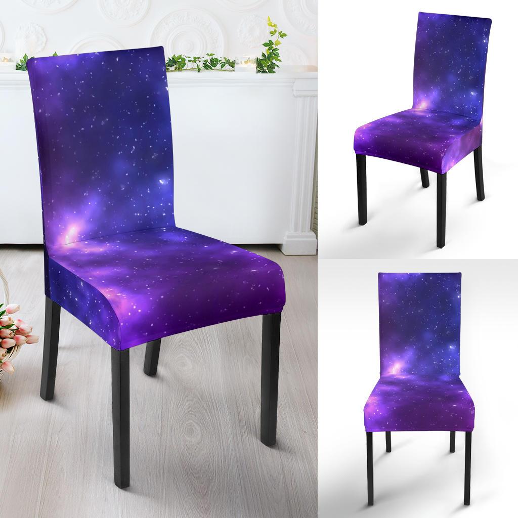 Celestial Purple Blue Galaxy Dinning Chair Slipper-JTAMIGO.COM