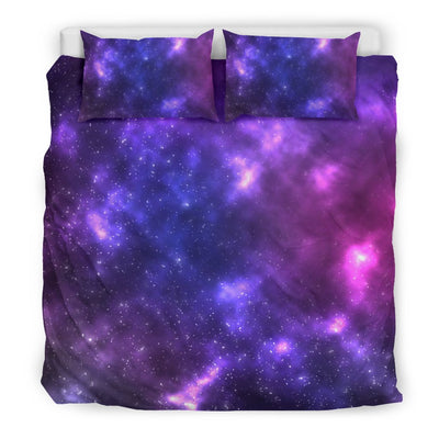 Celestial Purple Blue Galaxy Duvet Cover Bedding Set