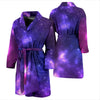 Celestial Purple Blue Galaxy Men Bath Robe-JTAMIGO.COM