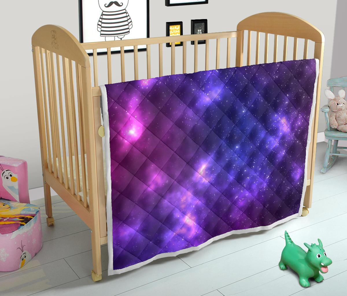 Celestial Purple Blue Galaxy Premium Quilt-JTAMIGO.COM