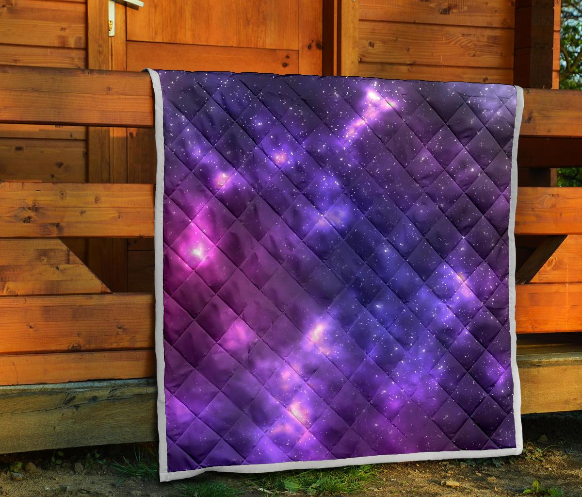 Celestial Purple Blue Galaxy Premium Quilt-JTAMIGO.COM
