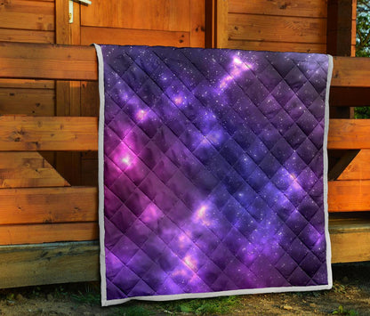 Celestial Purple Blue Galaxy Premium Quilt-JTAMIGO.COM