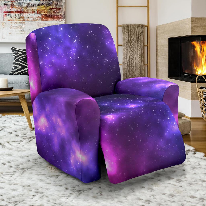 Celestial Purple Blue Galaxy Recliner Slipcover-JTAMIGO.COM