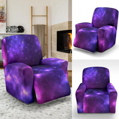 Celestial Purple Blue Galaxy Recliner Slipcover-JTAMIGO.COM