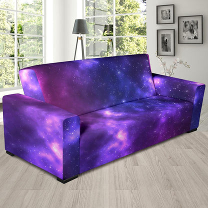 Celestial Purple Blue Galaxy Sofa Slipcover-JTAMIGO.COM