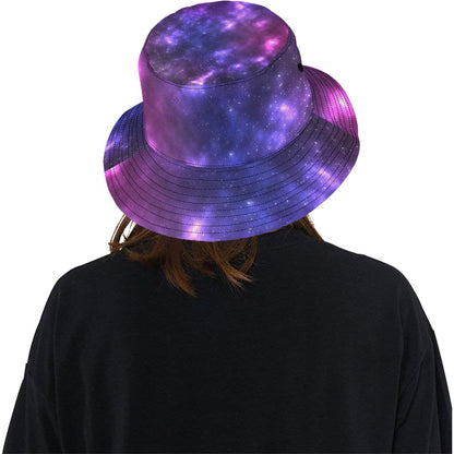 Celestial Purple Blue Galaxy Unisex Bucket Hat