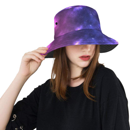 Celestial Purple Blue Galaxy Unisex Bucket Hat