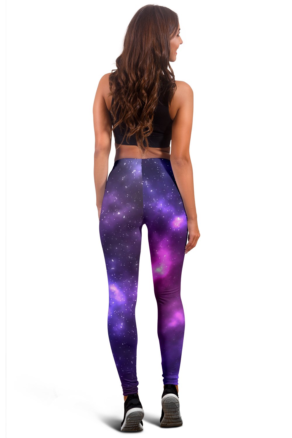 Celestial Purple Blue Galaxy Women Leggings