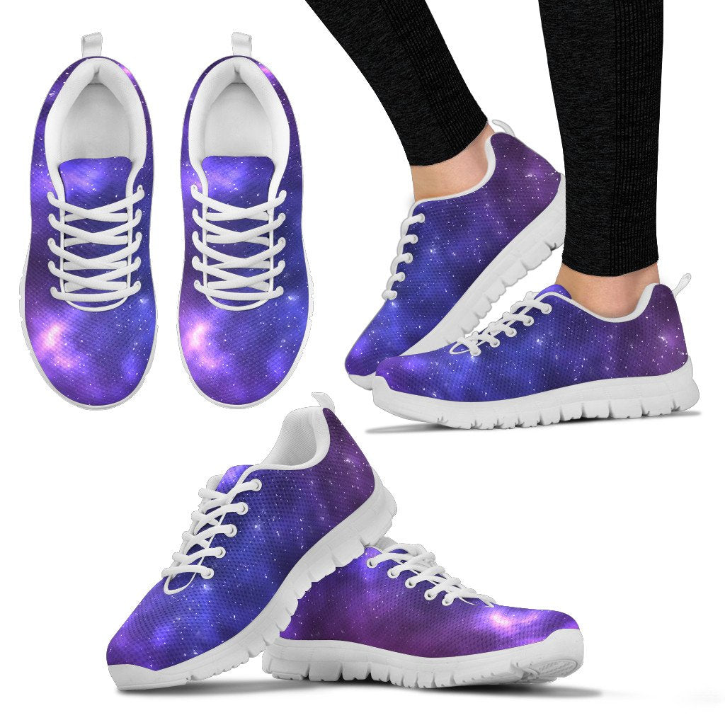 Celestial Purple Blue Galaxy Women Sneakers Shoes