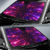 Celestial Purple Blue Neon Speed Light Car Sun Shade For Windshield