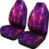 Celestial Purple Blue Neon Speed Light Universal Fit Car Seat Covers