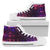 Celestial Purple Blue Neon Speed Light Women High Top Shoes