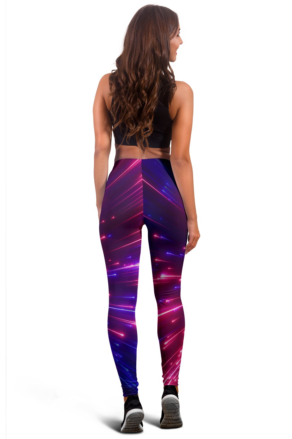 Celestial Purple Blue Neon Speed Light Women Leggings