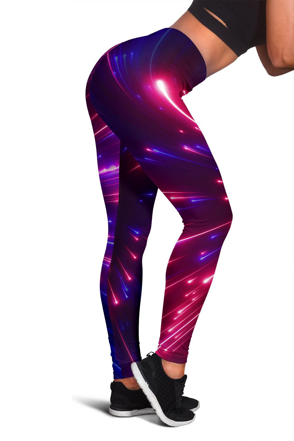 Celestial Purple Blue Neon Speed Light Women Leggings