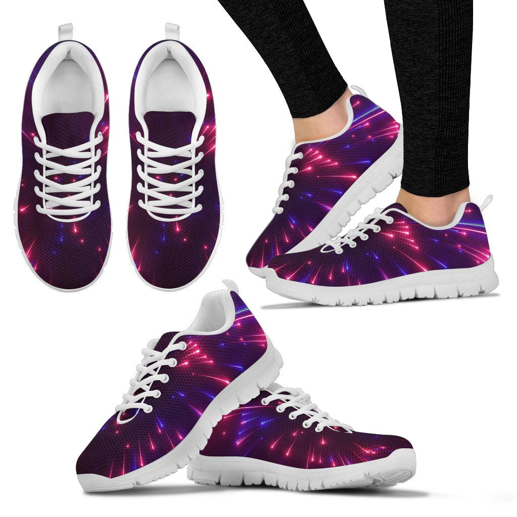 Celestial Purple Blue Neon Speed Light Women Sneakers Shoes