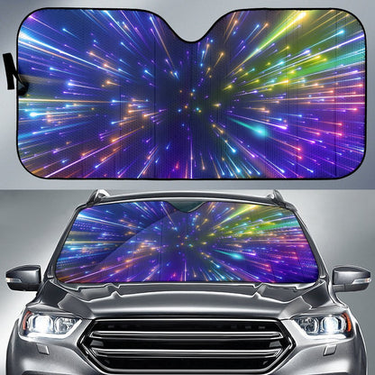 Celestial Rainbow Speed Light Car Sun Shade For Windshield