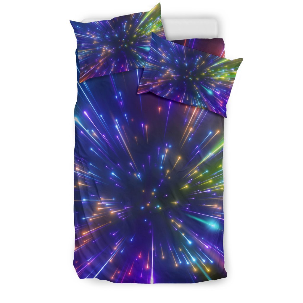 Celestial Rainbow Speed Light Duvet Cover Bedding Set