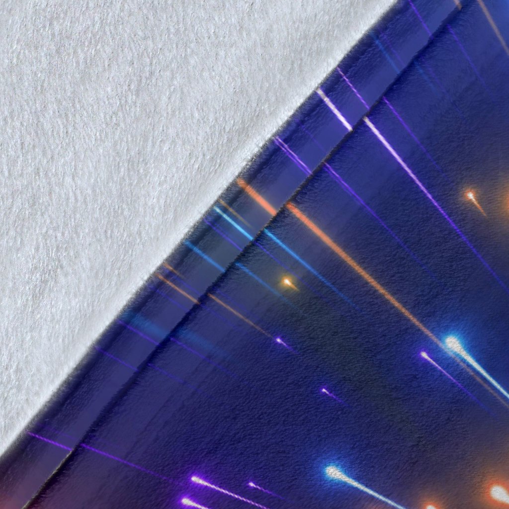 Celestial Rainbow Speed Light Fleece Blanket