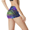 Celestial Rainbow Speed Light High Waisted Spandex Shorts-JTAMIGO.COM