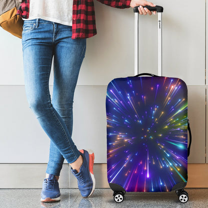 Celestial Rainbow Speed Light Luggage Cover Protector