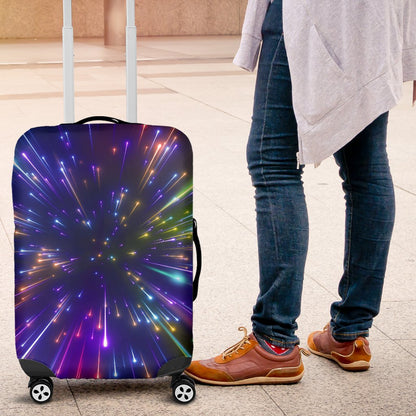 Celestial Rainbow Speed Light Luggage Cover Protector