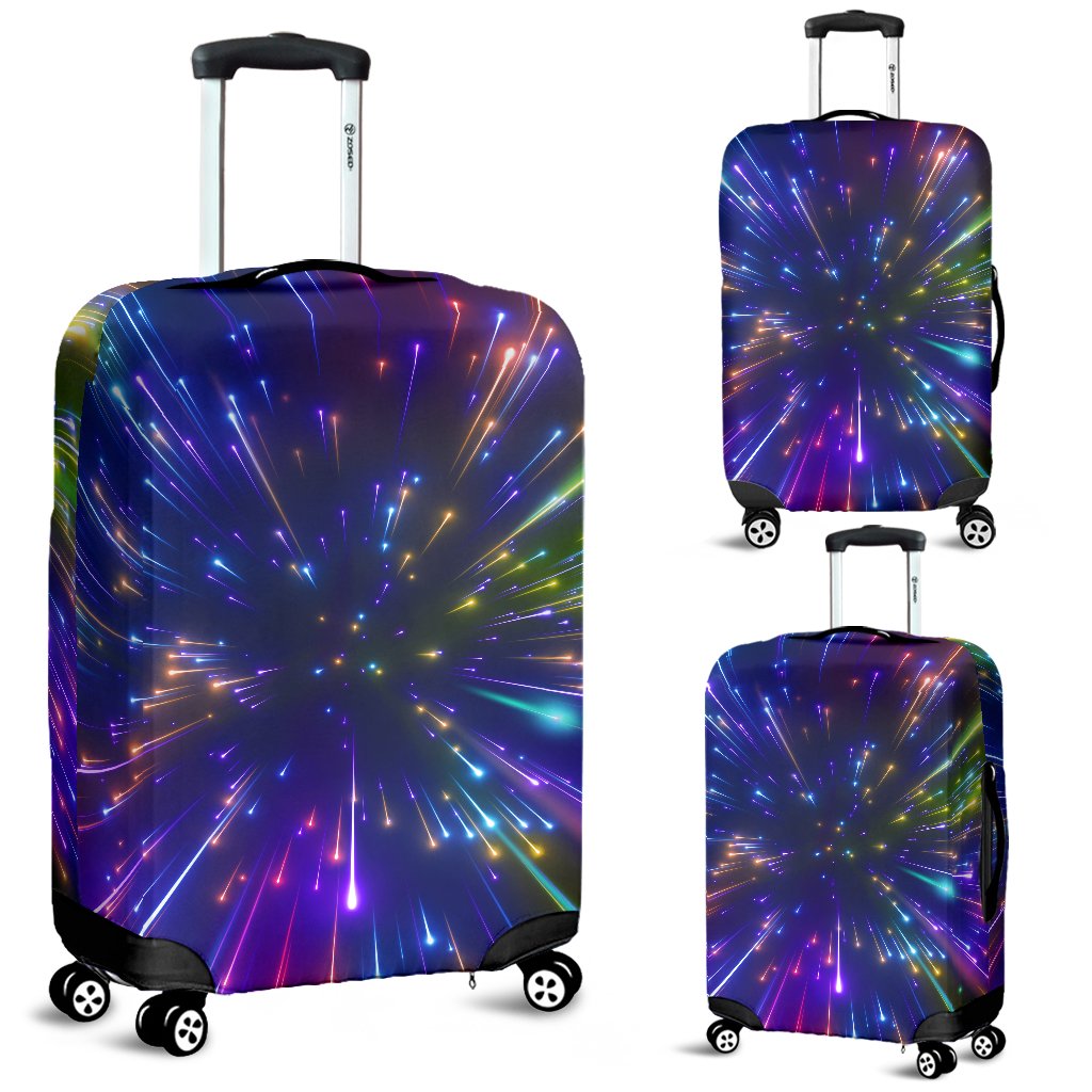 Celestial Rainbow Speed Light Luggage Cover Protector