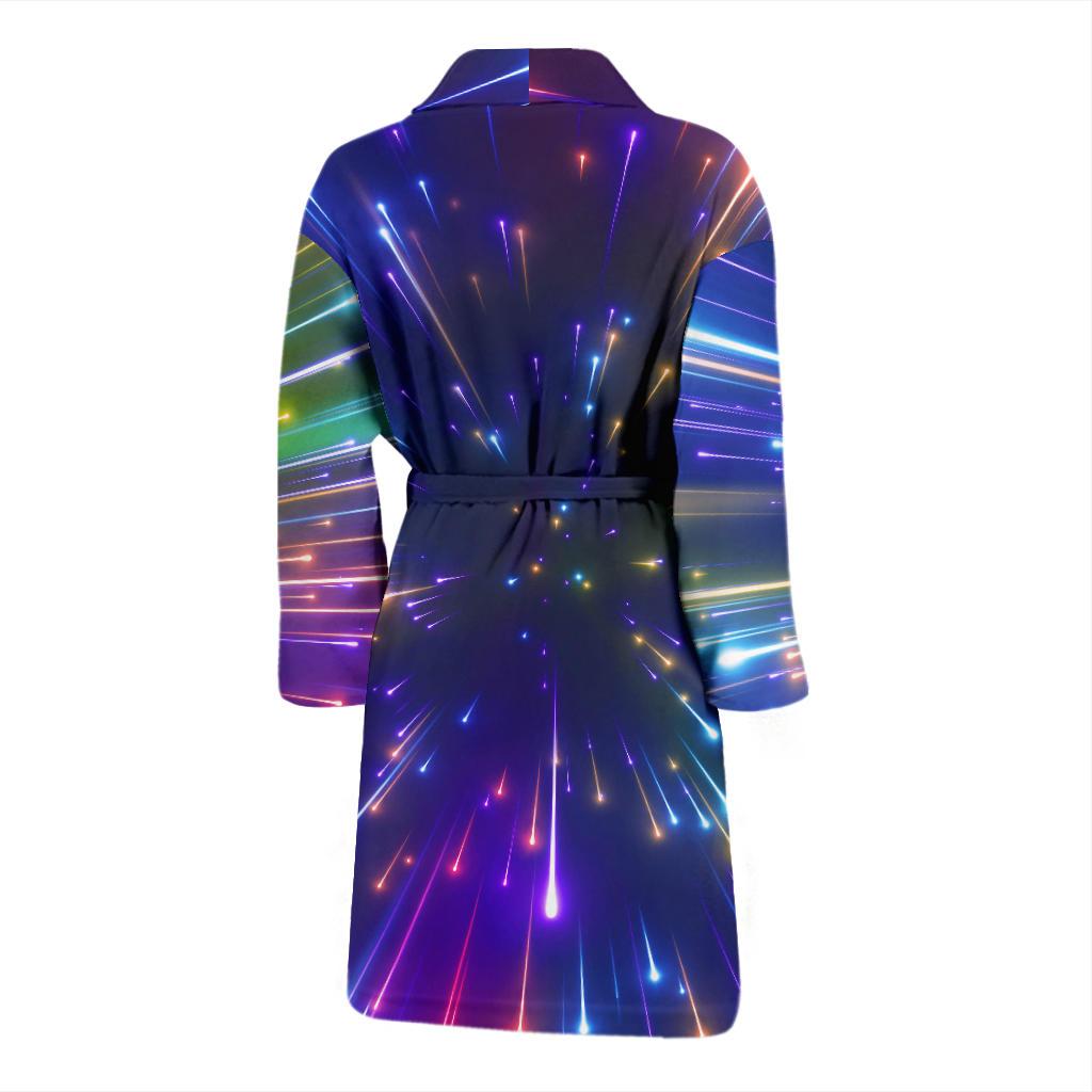 Celestial Rainbow Speed Light Men Bath Robe-JTAMIGO.COM