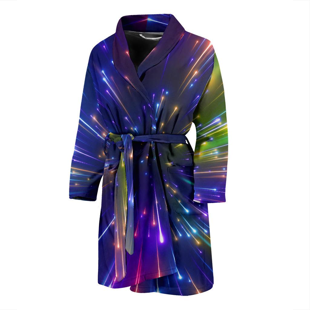 Celestial Rainbow Speed Light Men Bath Robe-JTAMIGO.COM